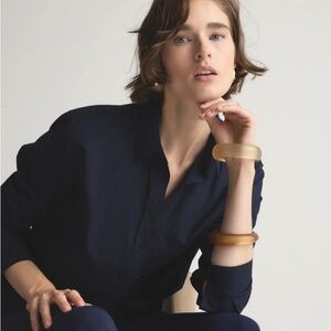 Quince 100% Organic Cotton Poplin Long Sleeve Shirt